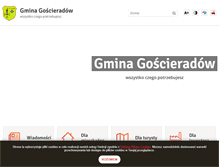 Tablet Screenshot of goscieradow.pl